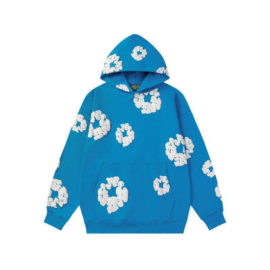 Denim Tears Cotton Wreath Blue Hoodie