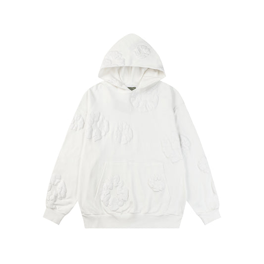 Denim Tears Cotton Wreath All White Hoodie